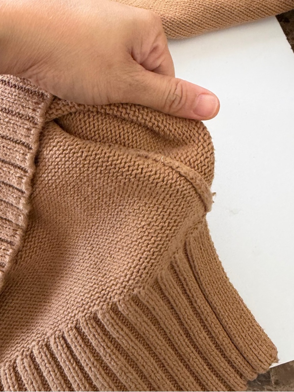 J.Crew Cotton Turtleneck Sweater Tan size small. - Picture 12 of 12